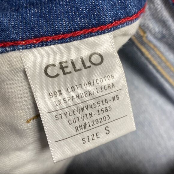 Cello Frayed Denim Shorts Size Small - Picture 5 of 6